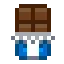 A pixelated bar of chocolate.